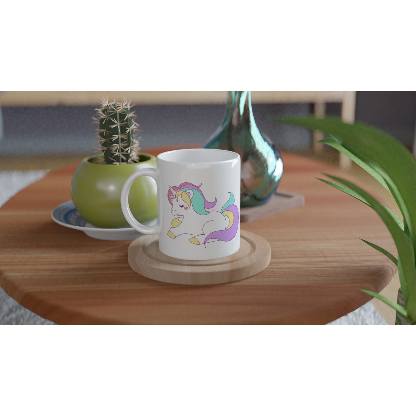 Unicorn Artwork Number 1 – Funny Mug (White Ceramic 330 ml)