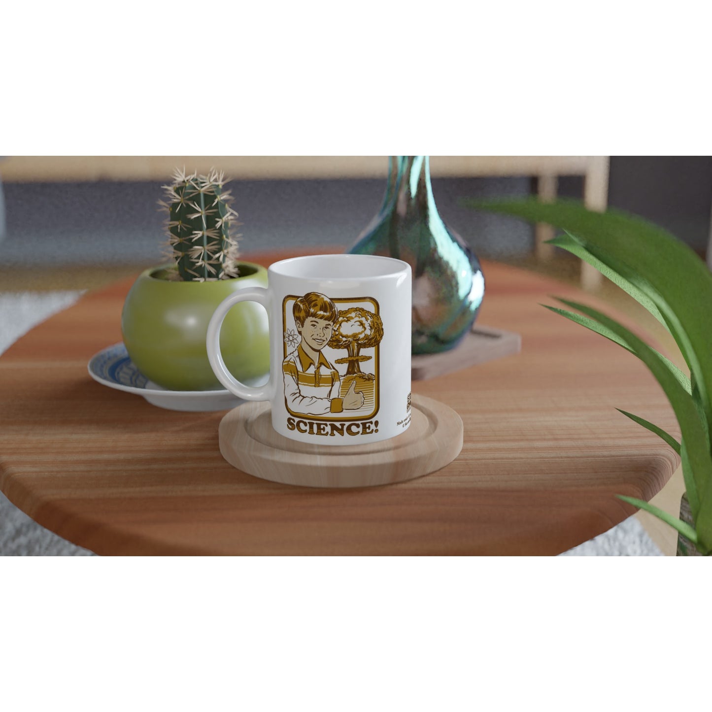Offizielle Steven Rhodes Tasse – Wissenschaft! - 330 ml weißer Becher