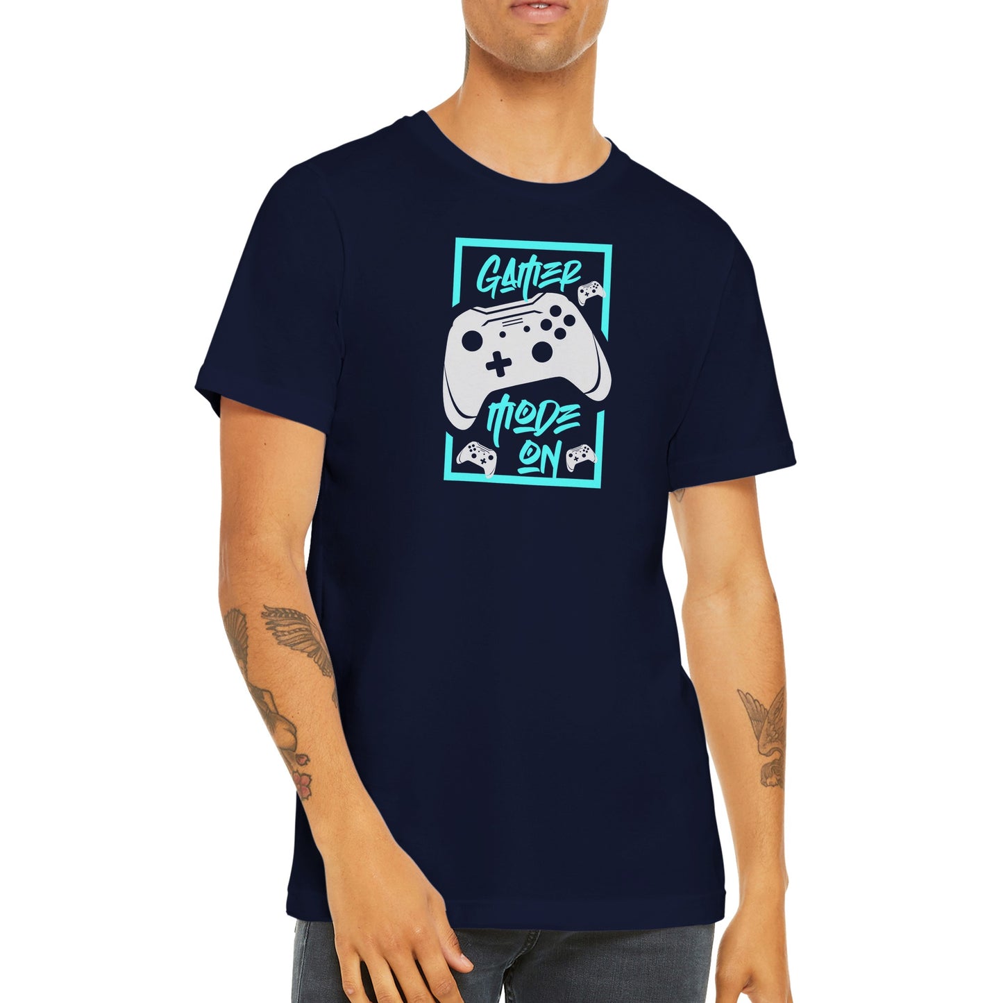 Gaming-T-Shirts – Gamer-Modus an – Premium-Unisex-T-Shirt
