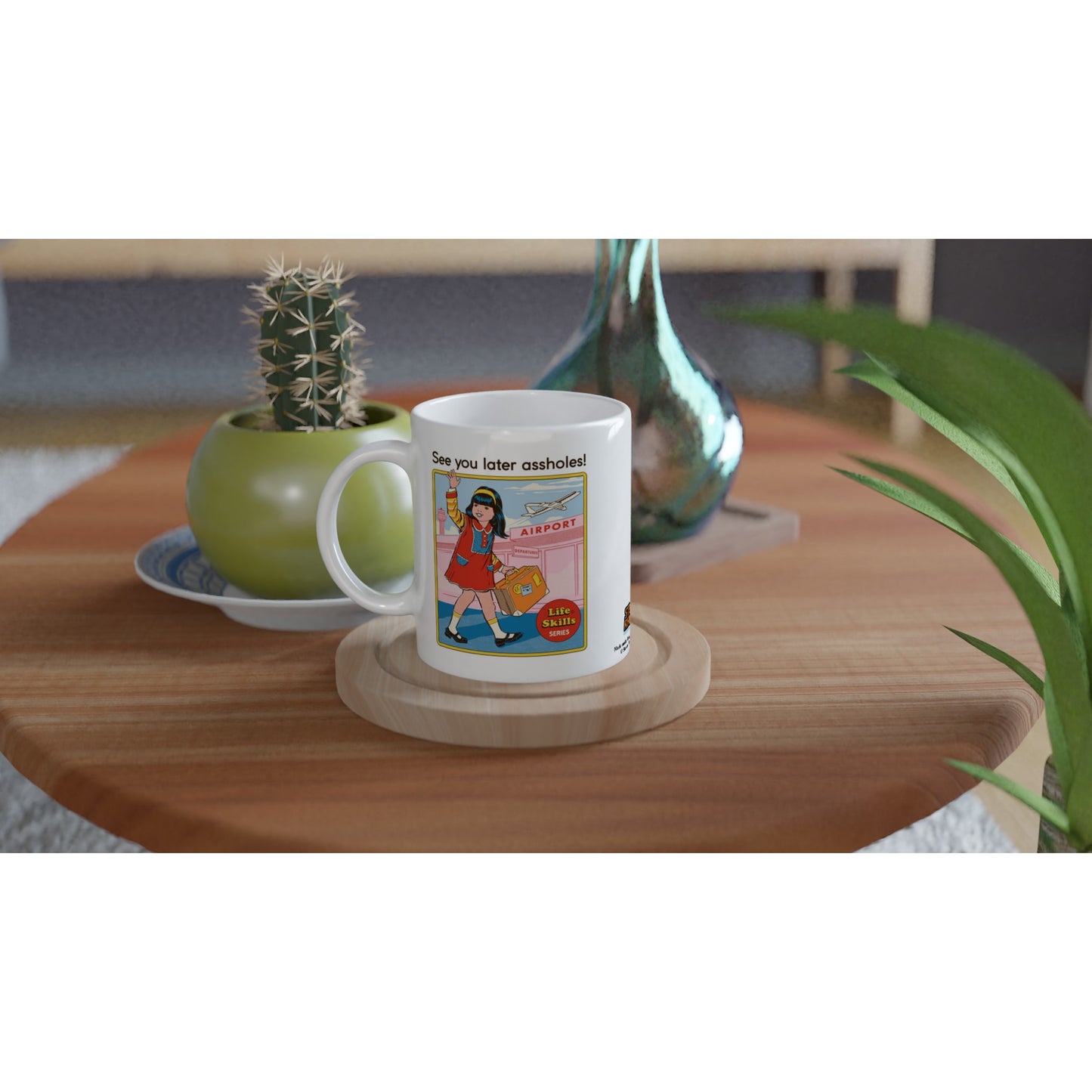 Offizielle Steven Rhodes-Tasse – See You Later Assholes! - 330 ml weißer Becher