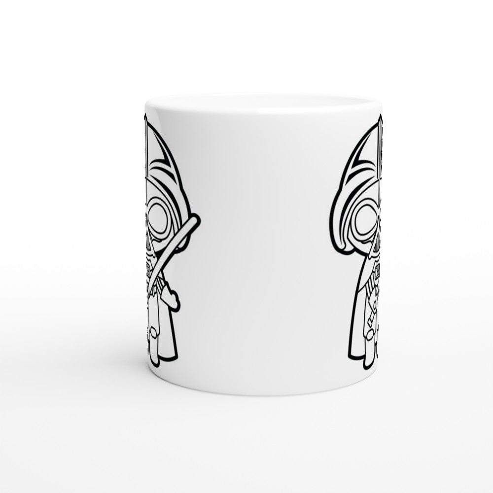 Star Wars Tasse – Darth Vader Artwork (Weiße Keramik 330 ml)