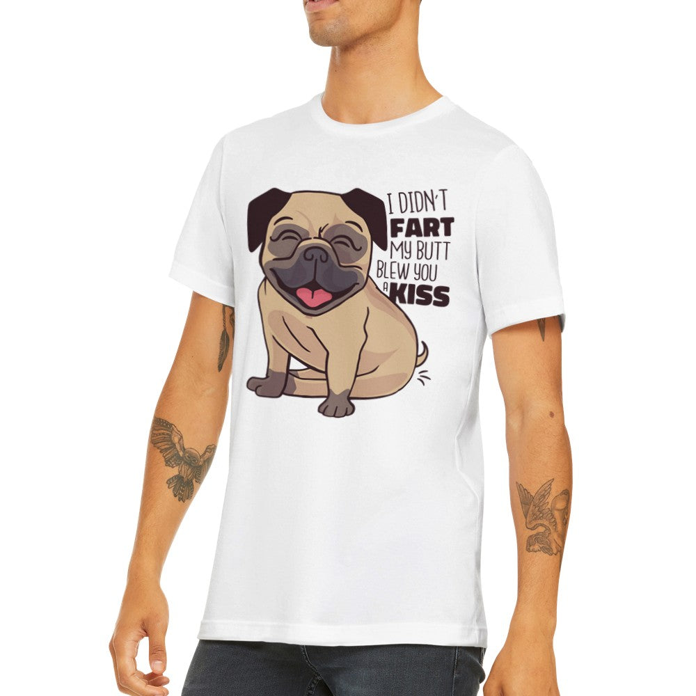 Quote T-shirt - Funny designs - French Bulldog I Didnt Speed Premium Unisex T-shirt