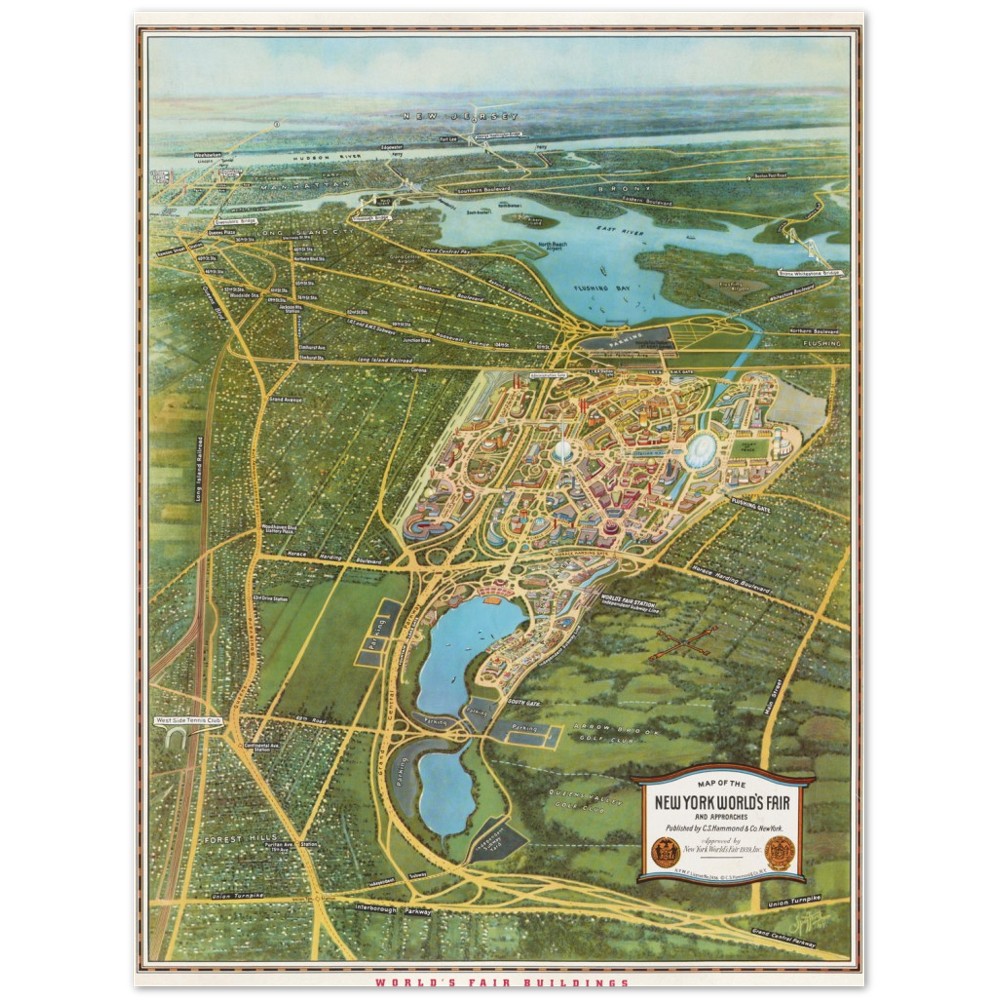 Plakat New Yorker Weltausstellung und Ansätze (ca. 1939-1940)