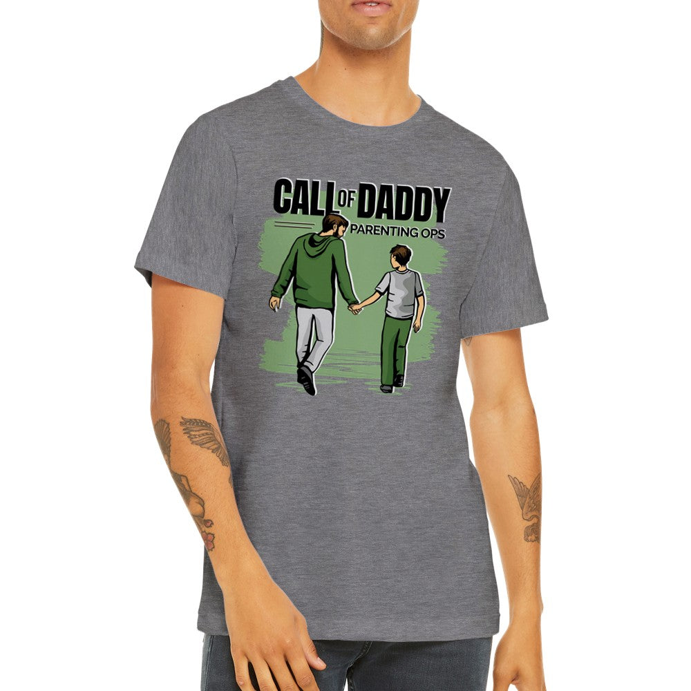 Call of Daddy – Lustiges Gamer-T-Shirt für Papa (Premium Unisex)