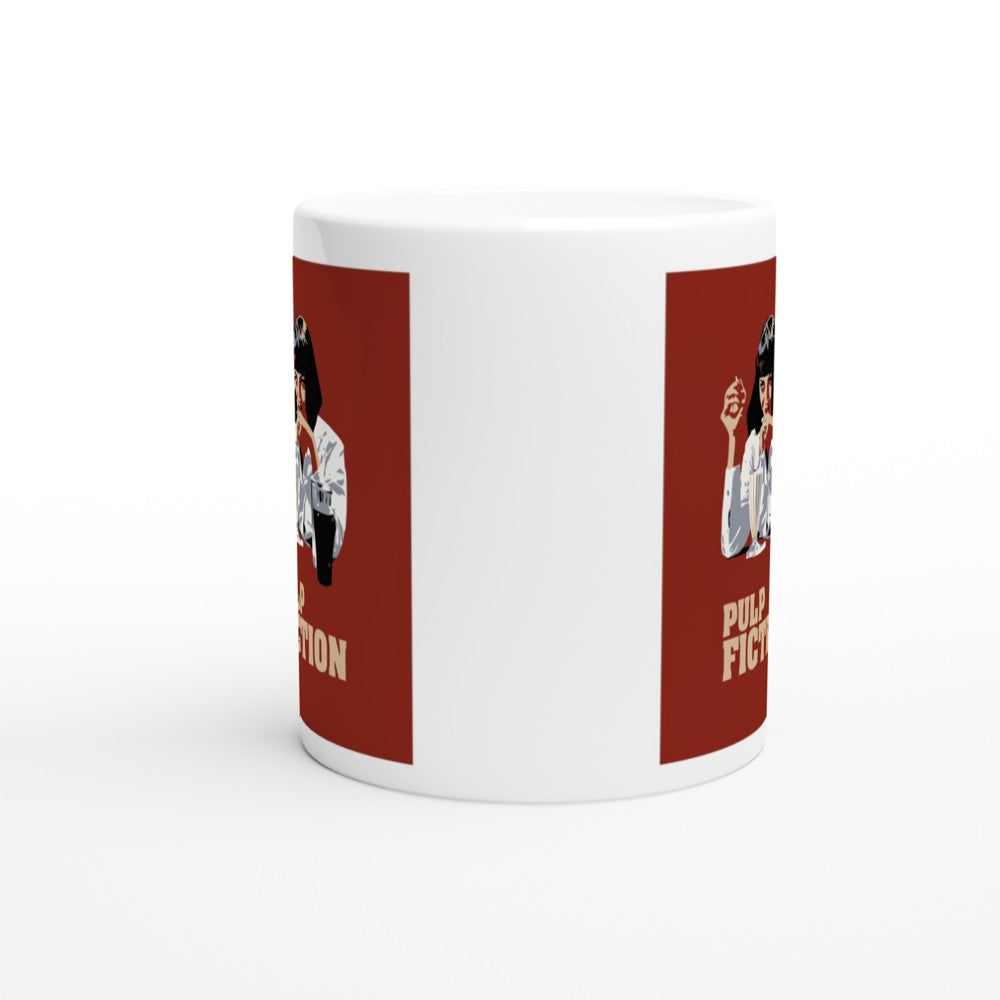 Pulp Fiction Krus – Mia Wallace (Milkshake Artwork, Hvid Keramik 330 ml)