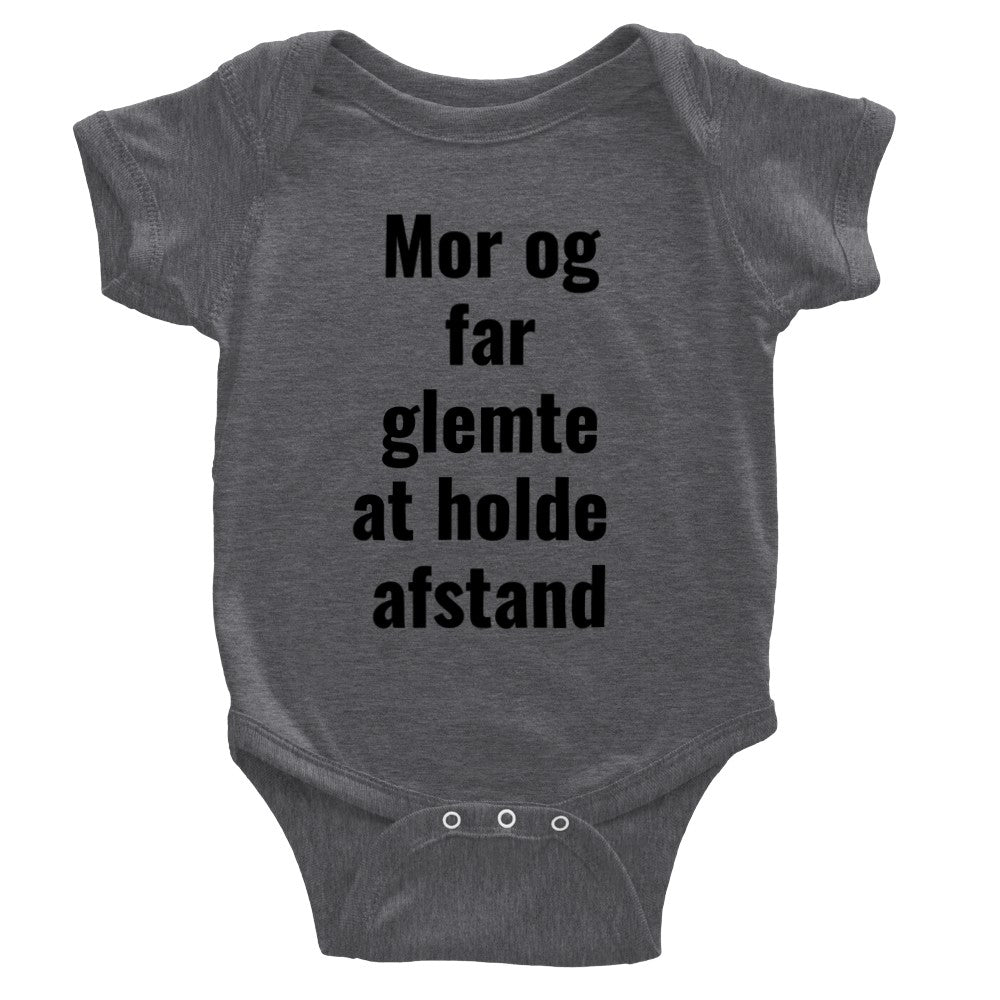 Klassischer Onesie Babybody - Mama und Papa haben vergessen, Abstand zu halten