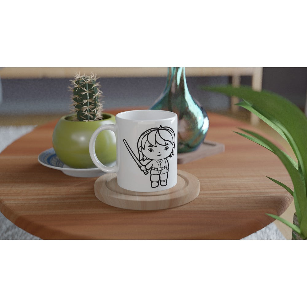 Star Wars Tasse – Luke Skywalker Artwork (Weiße Keramik 330 ml)