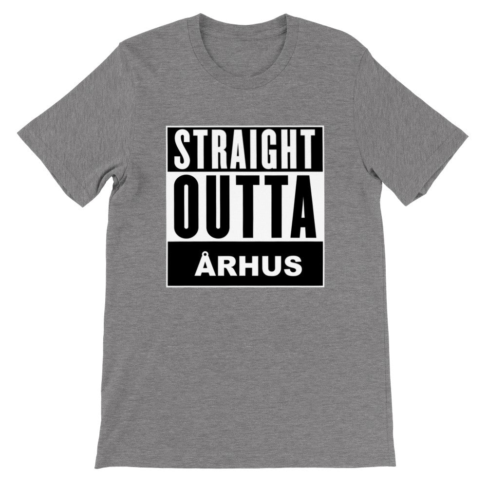 Sjove By T-shirts - Straight Outta Århus - Premium Unisex T-shirt