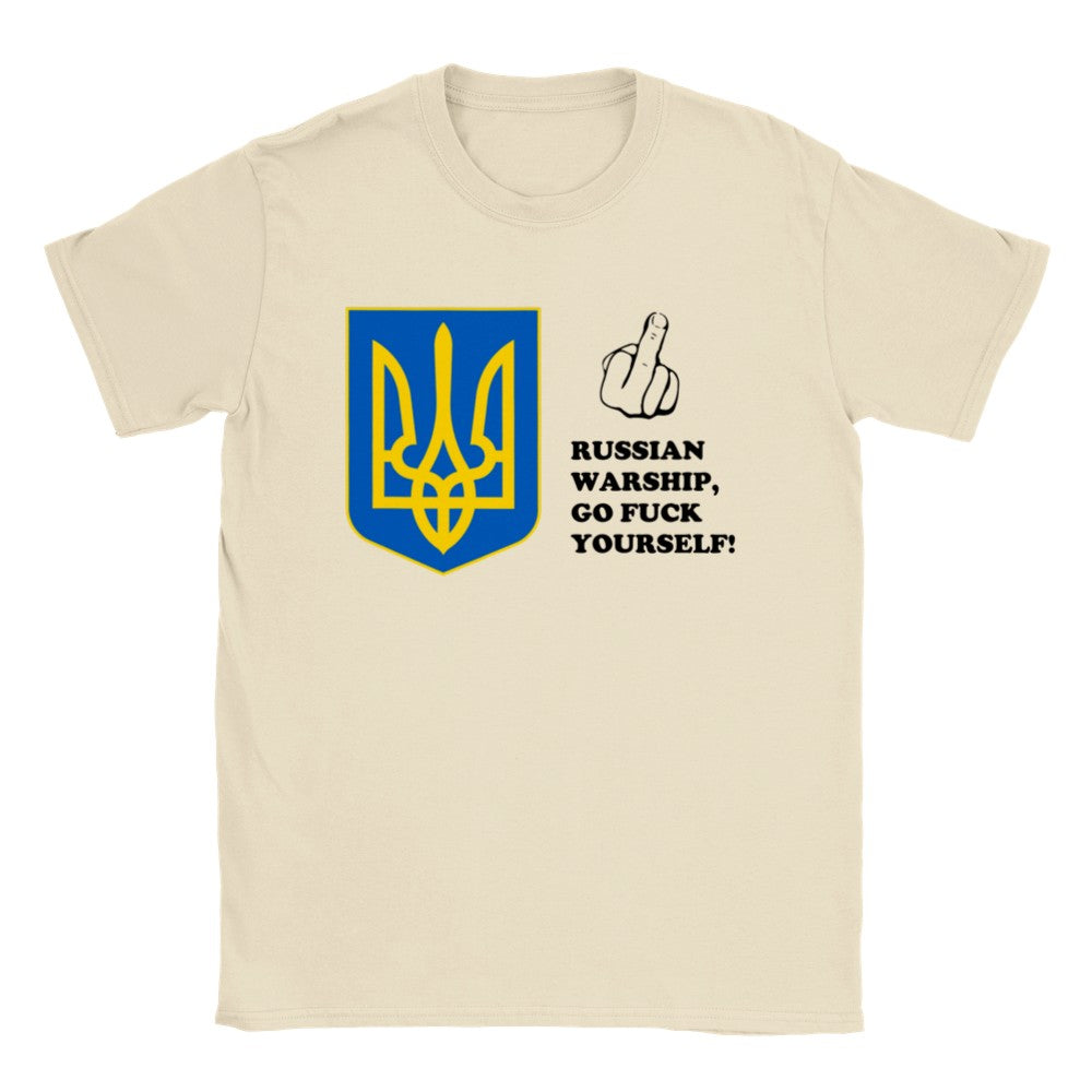 Ukraine T-Shirt - Russisches Kriegsschiff Go F*** Yourself - Klassisches Unisex-T-Shirt