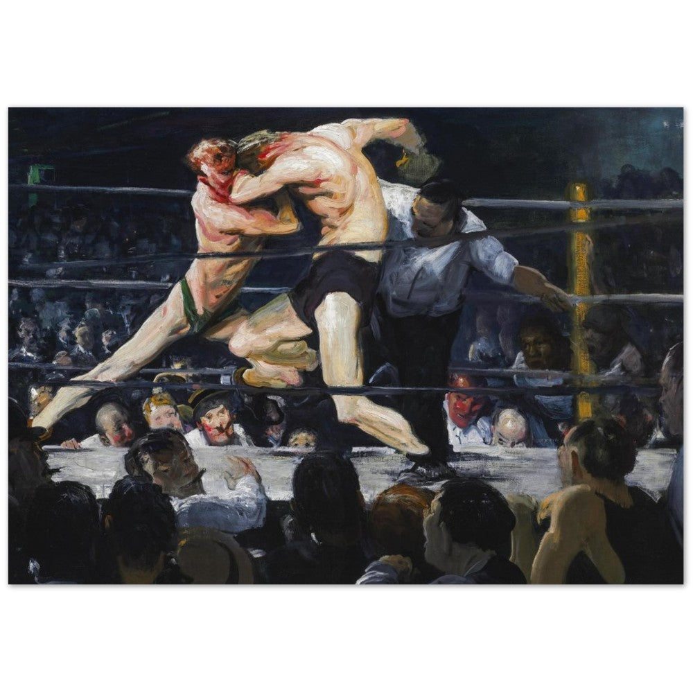 Poster – Stag at Sharkey George Bellows Art – Classic Mat Museum Poster Paper