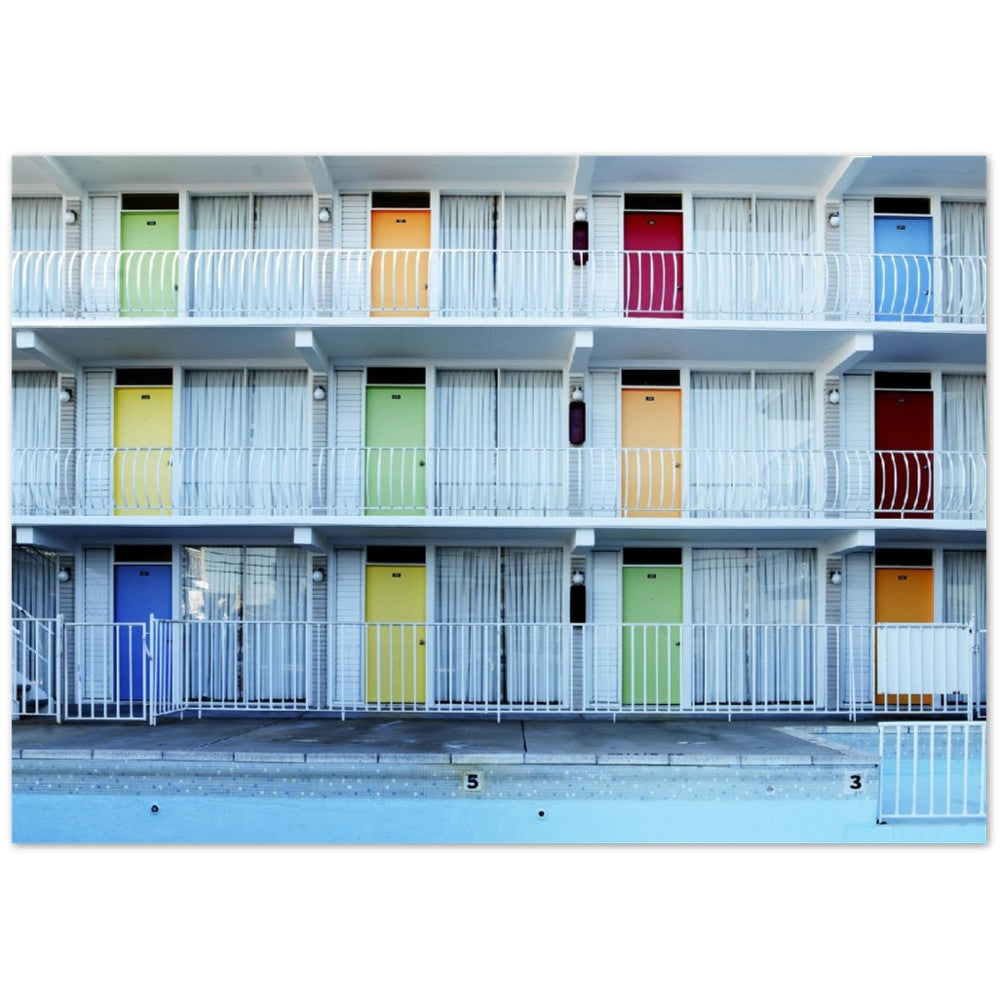 Poster – Buntes historisches Motel, Wildwood, New Jersey – Carol M. Highsmith