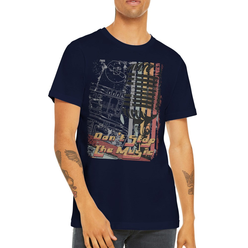 Musik-T-Shirts - Dont Stop the Music Artwork - Premium-Unisex-T-Shirt