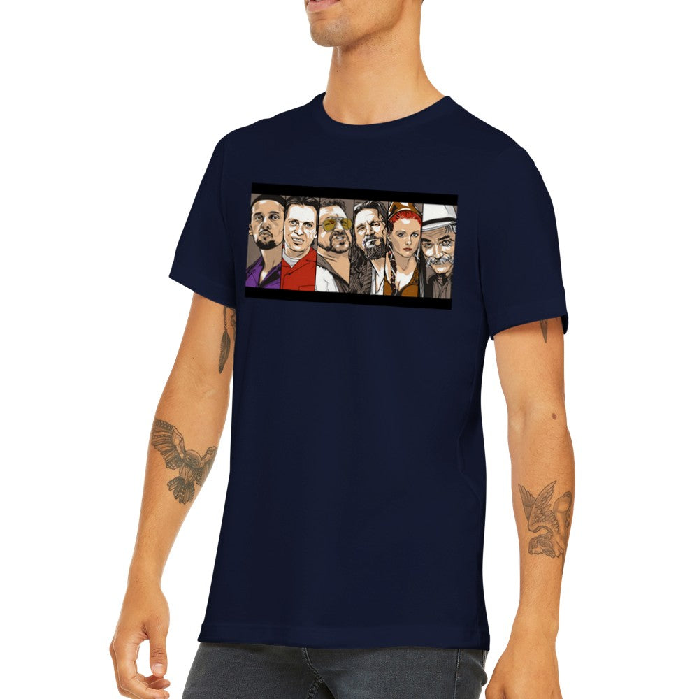Lebowski – Artwork #2 (The Cast) – Premium Unisex T-shirt