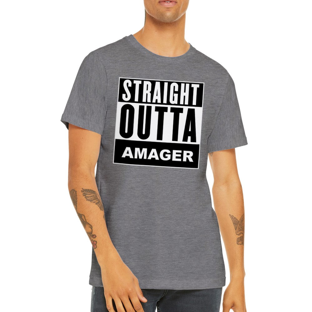 Sjove By T-shirts - Straight Outta Amager - Premium Unisex T-shirt