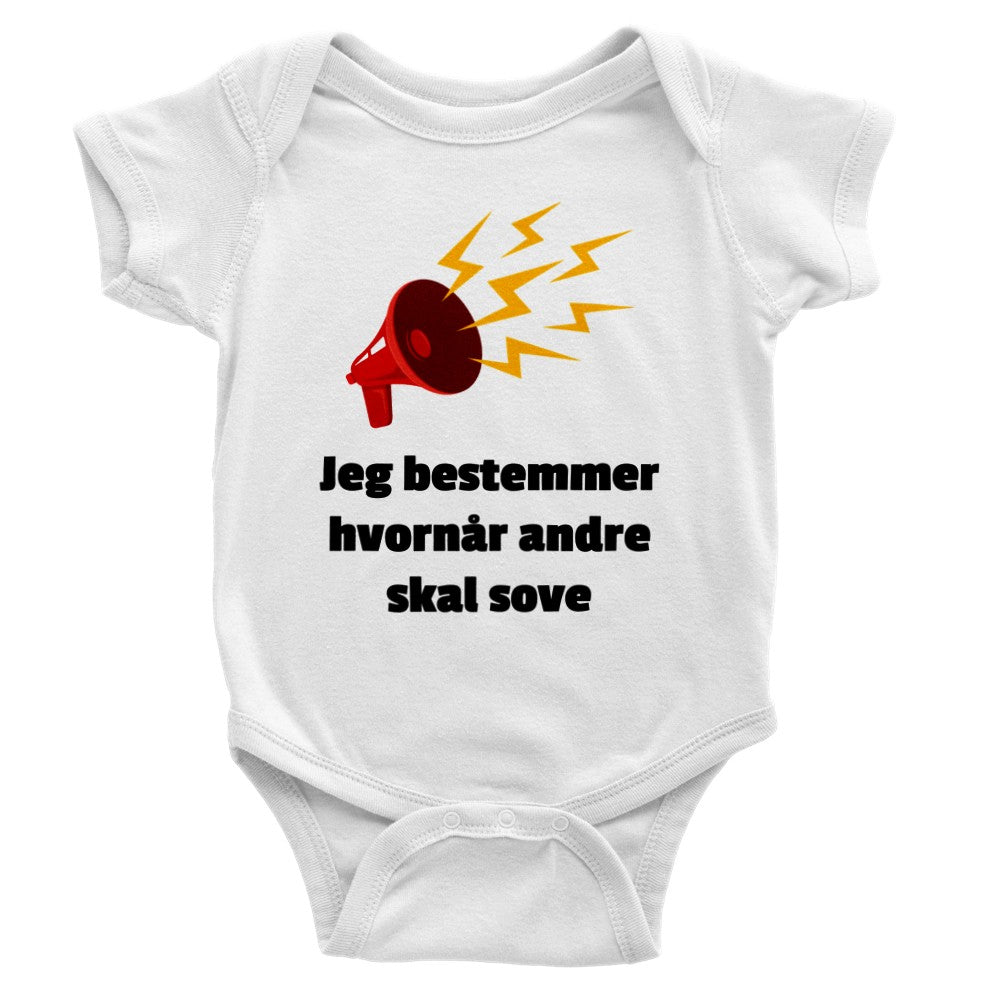 Klassisk Onesie Baby Bodyer - Jeg bestemmer hvornår andre skal sove