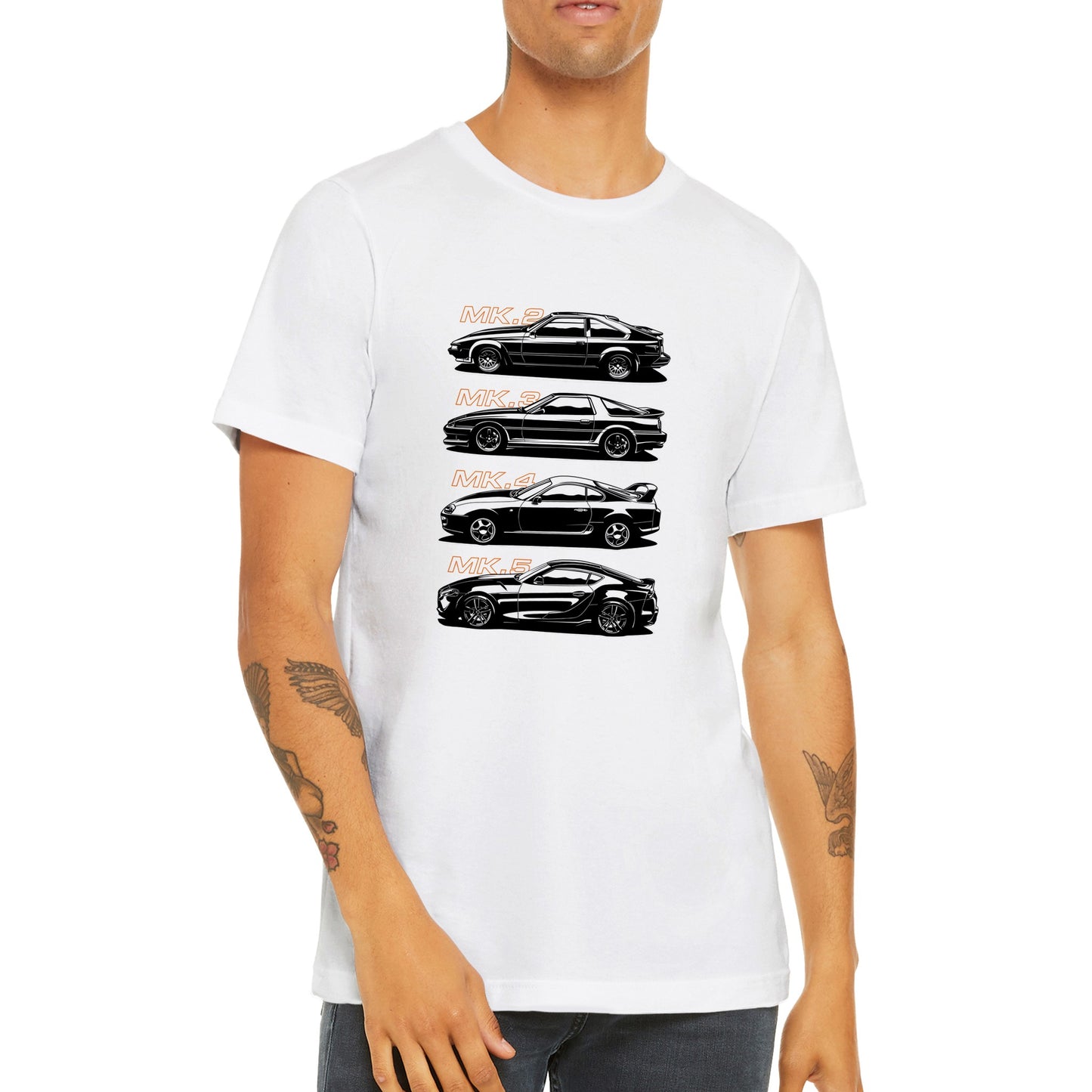 Auto-T-Shirt – Die Geschichte des Supra-Kunstwerks – Premium-Unisex-T-Shirt 