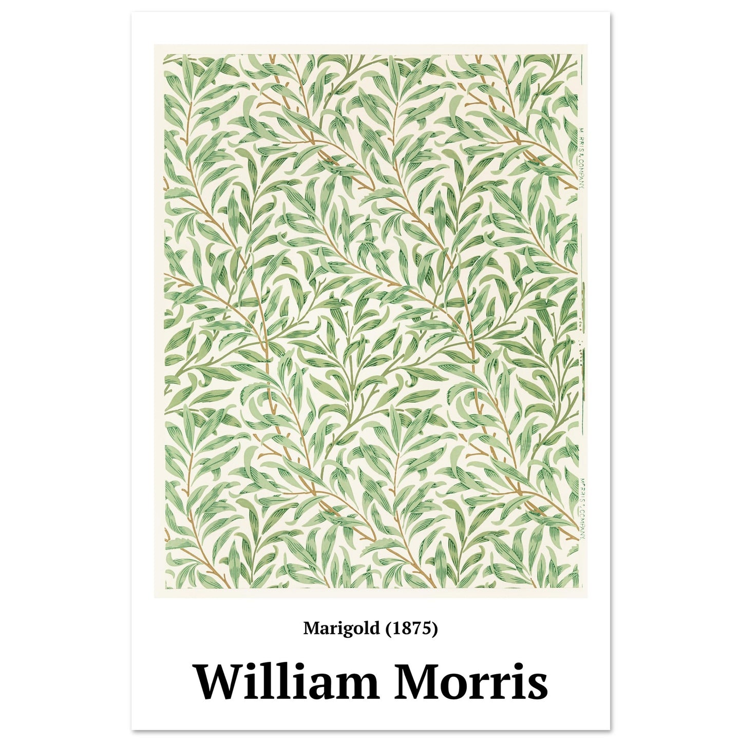 Poster - Marigold pattern (1875) William Morris - Premium Matte Poster Paper 