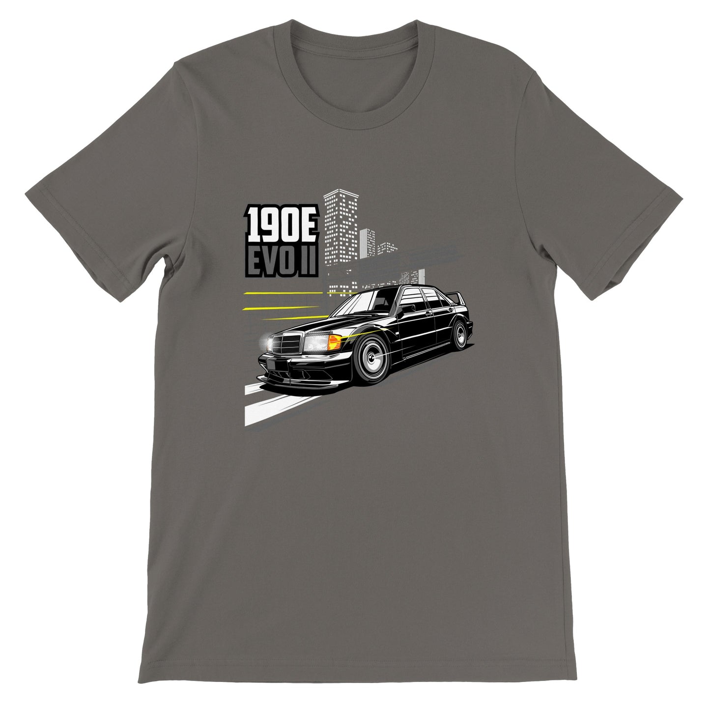 Car T-shirt - 190E Evo II Legend - Artwork - Premium Unisex T-shirt 