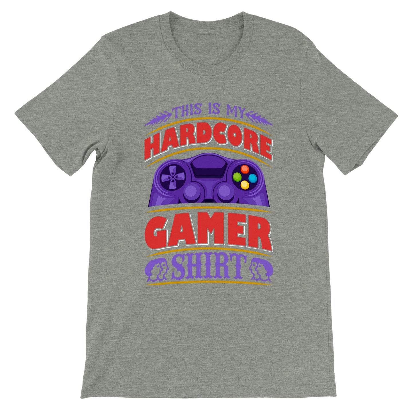 Gaming-T-Shirts – This Is My Hardcore Gamer Shirt – Premium Unisex T-Shirt 