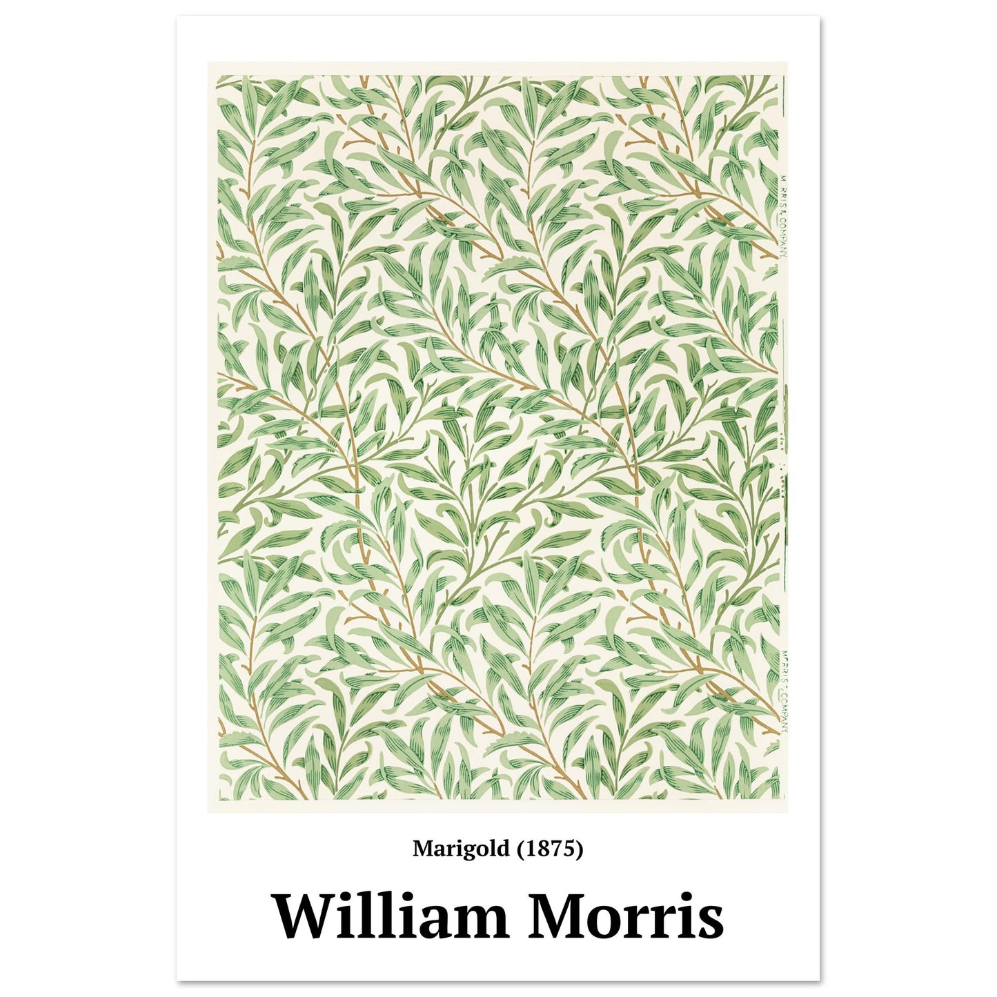 Poster - Marigold pattern (1875) William Morris - Premium Matte Poster Paper 