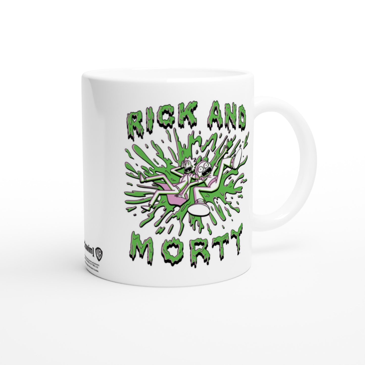 Offizielle Rick and Morty Tasse – grüner Rick and Morty – 330 ml weiße Tasse