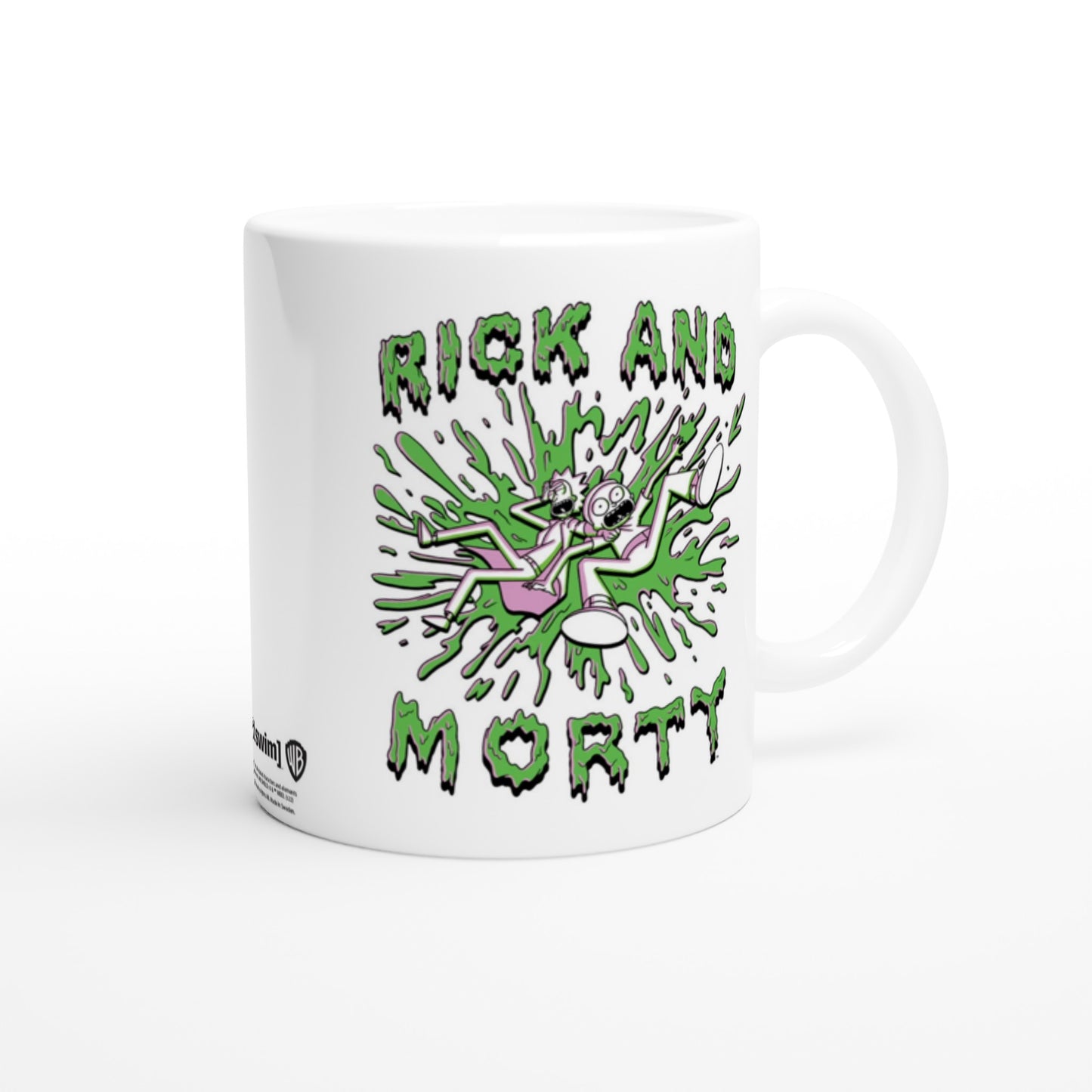 Official Rick and Morty Mug - Green Rick and Morty - 330ml White Mug