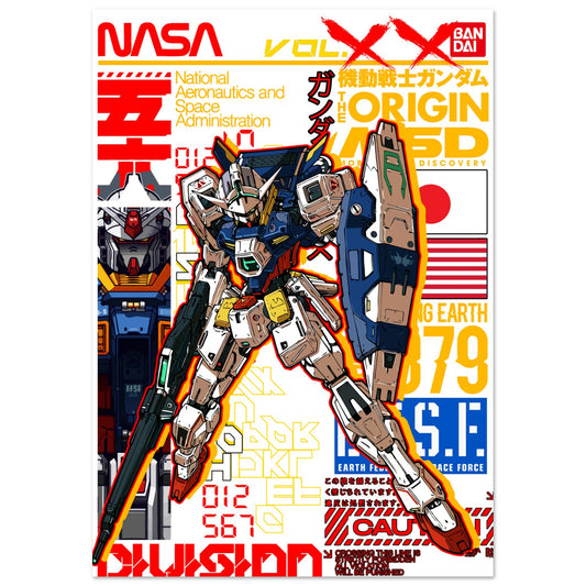 Gundam Plakat - Gundam Artwork Vol 2 - Premium Mat Plakat Papir