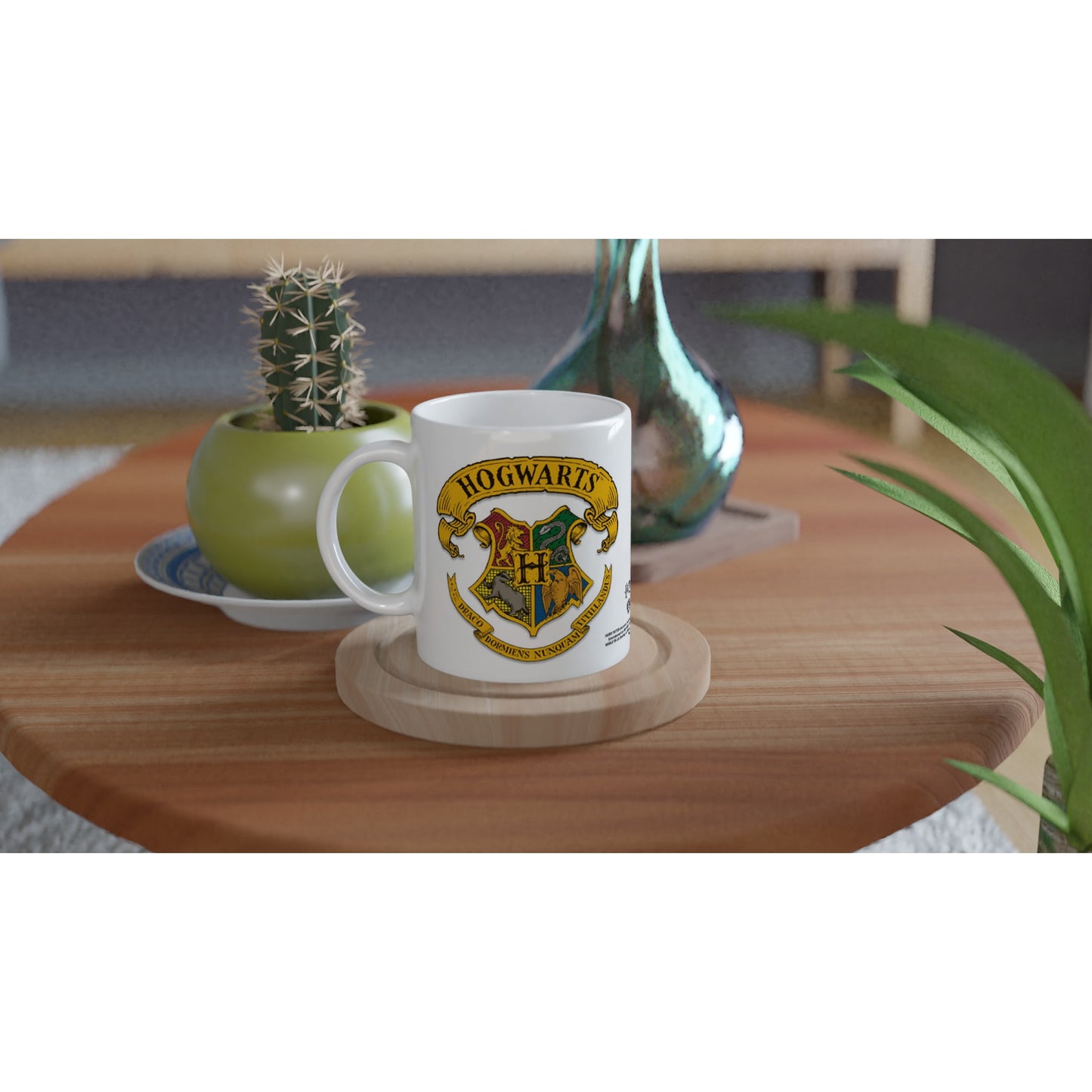 Officielt Harry Potter Krus - Hogwarts - 330ml Hvidt Krus