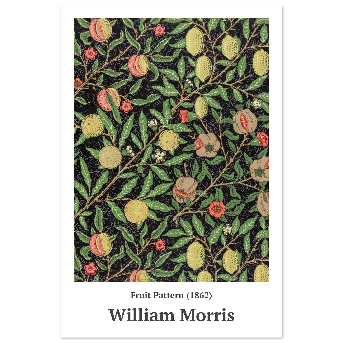 Poster – Fruchtmuster (1862) William Morris – Premium mattes Posterpapier 