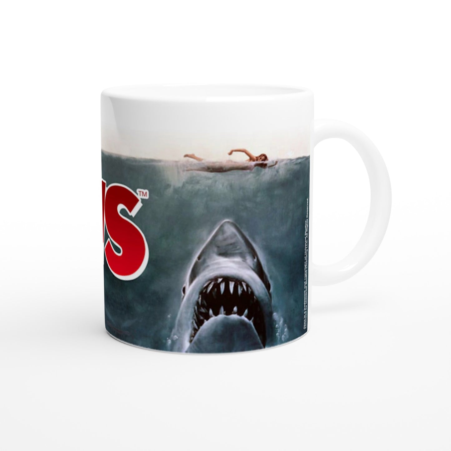 Offizielle JAWS Tasse – Jaws Surfer – 330 ml weiße Tasse