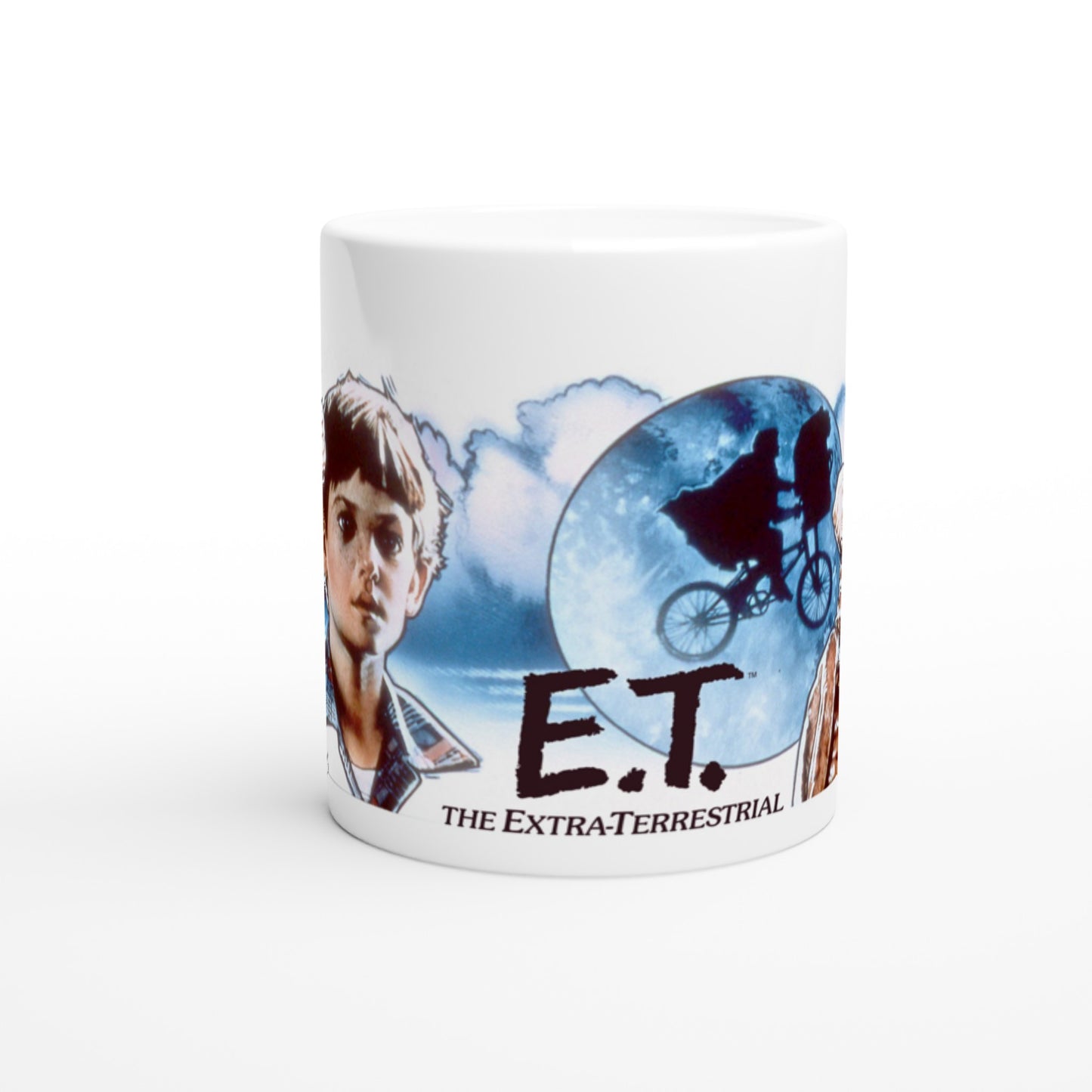 Official ET - The Extra-Terrestrial Mug - Cast logo - 330ml White Mug