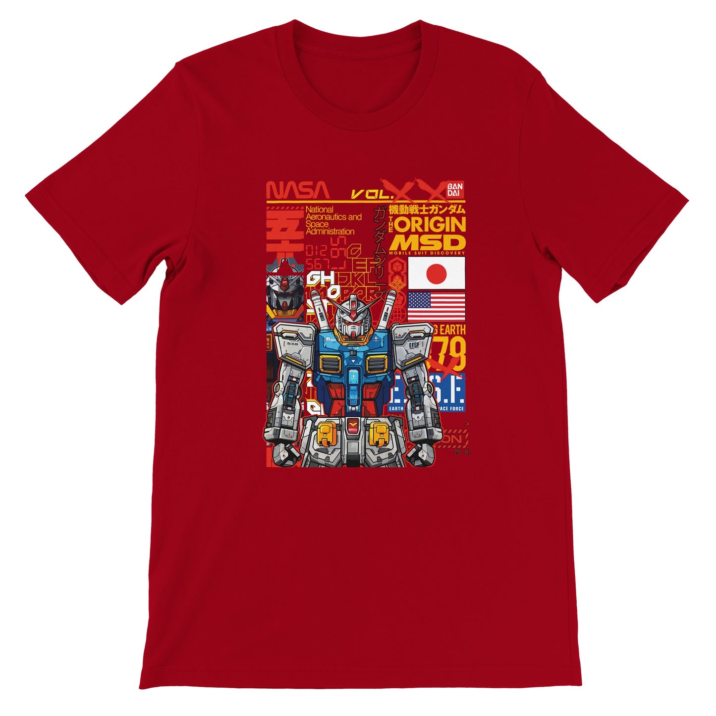 Gundam T-Shirts - Gundam Artwork Vol 3 - Premium Unisex T-Shirt 