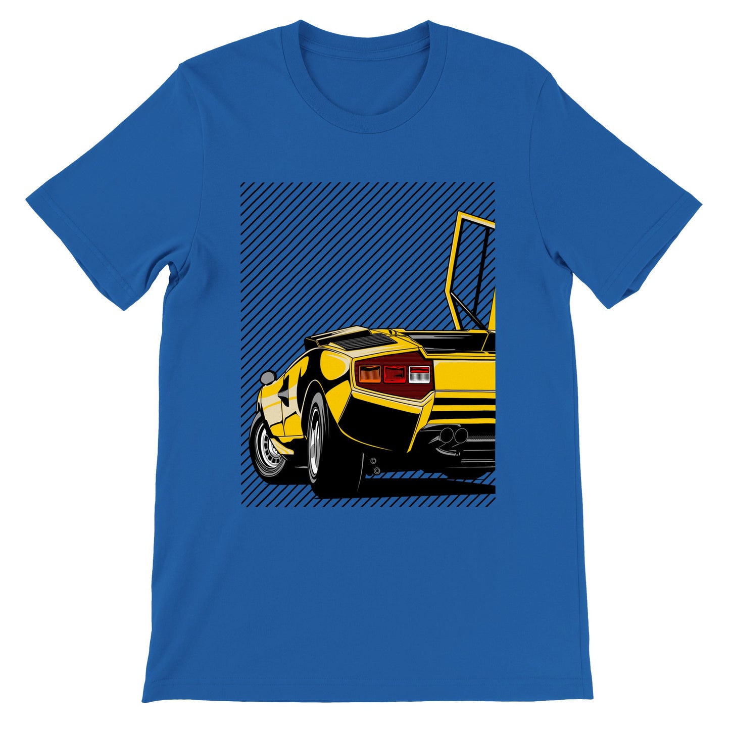 Car T-shirt - Lambo - countach Artwork - Premium Unisex T-shirt 