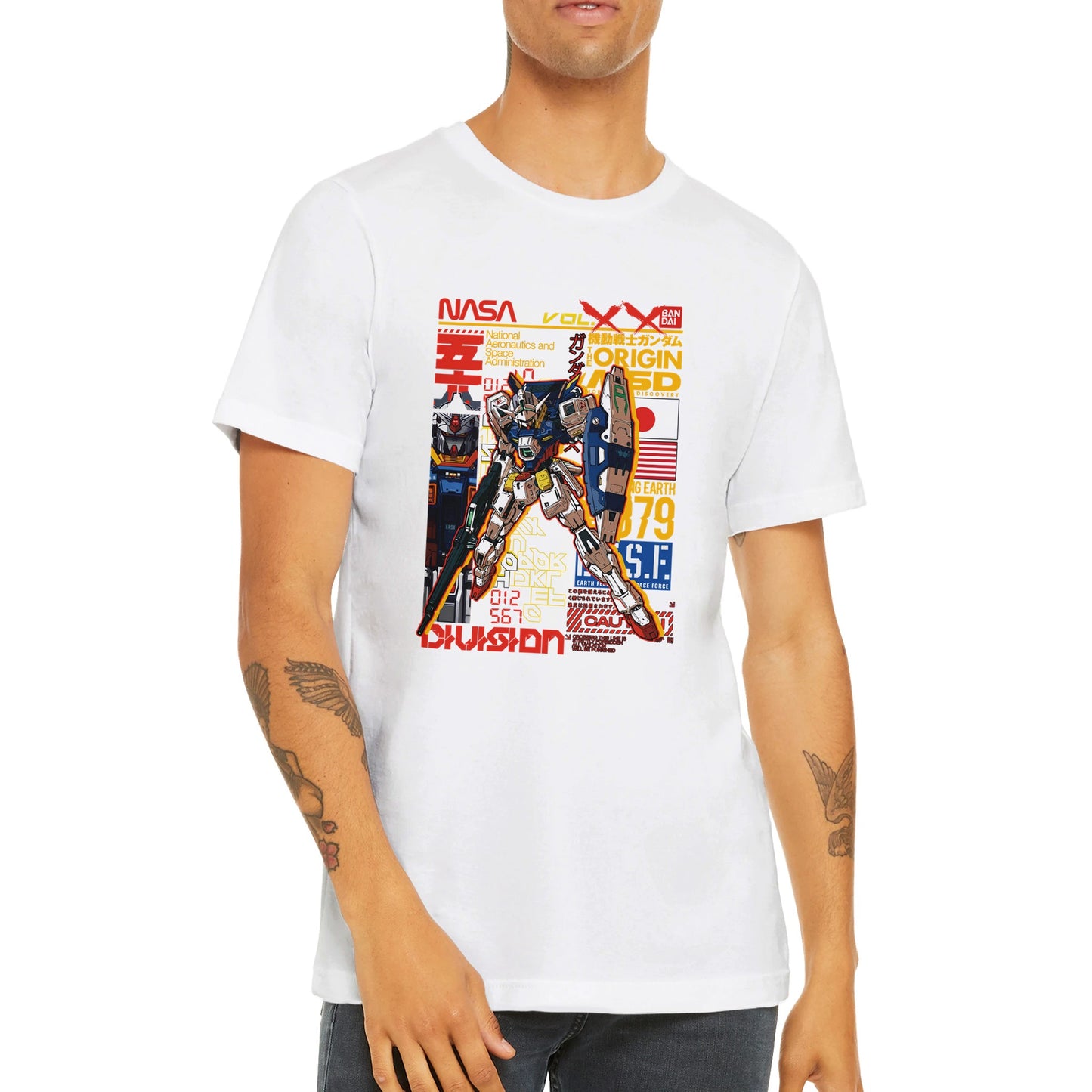 Gundam T-Shirt - Gundam Artwork Vol 2 - Premium Unisex T-Shirt 