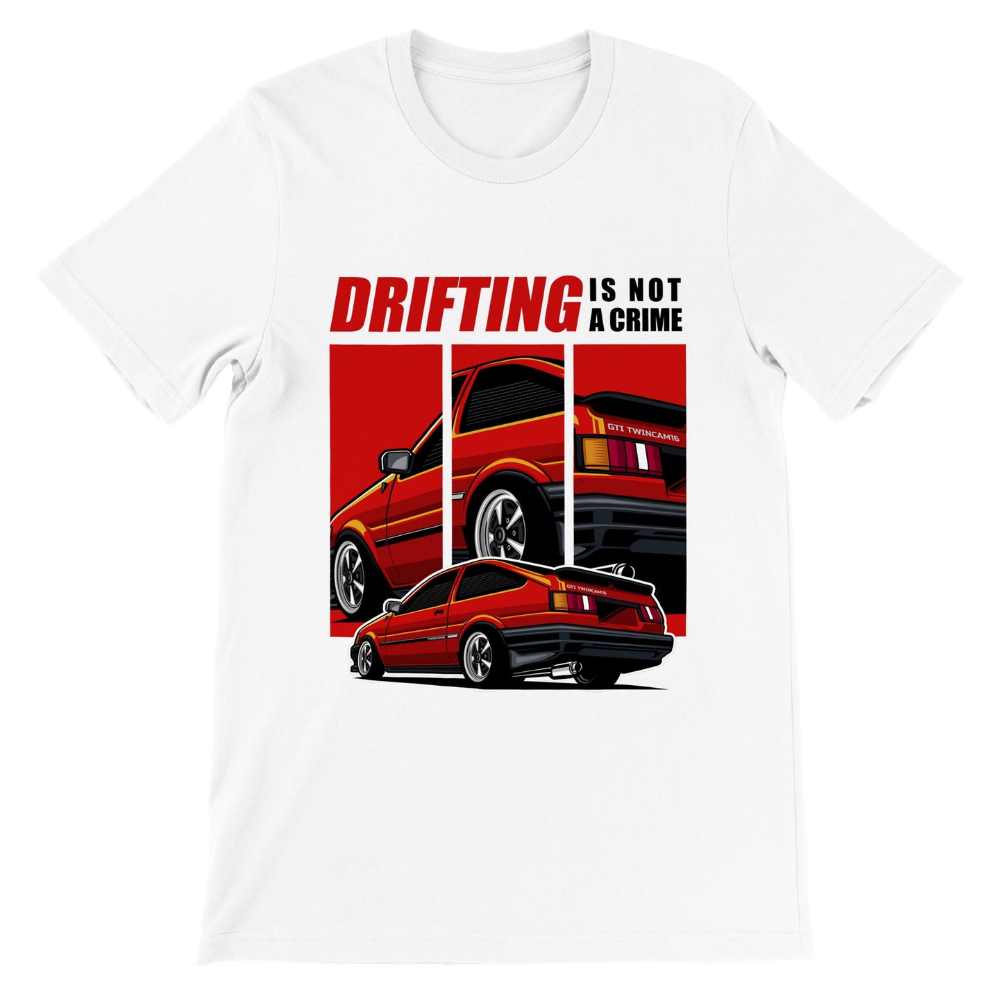 Car T-shirt - Supra The Japanese Drift King Artwork - Premium Unisex T-shirt 