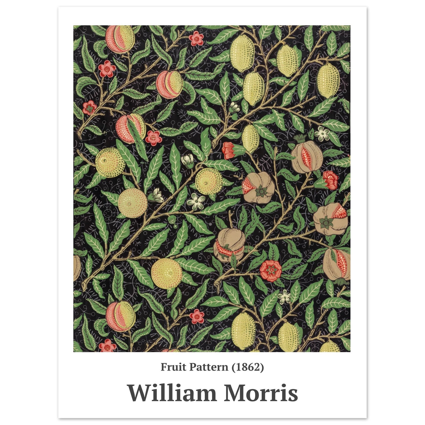 Poster – Fruchtmuster (1862) William Morris – Premium mattes Posterpapier 