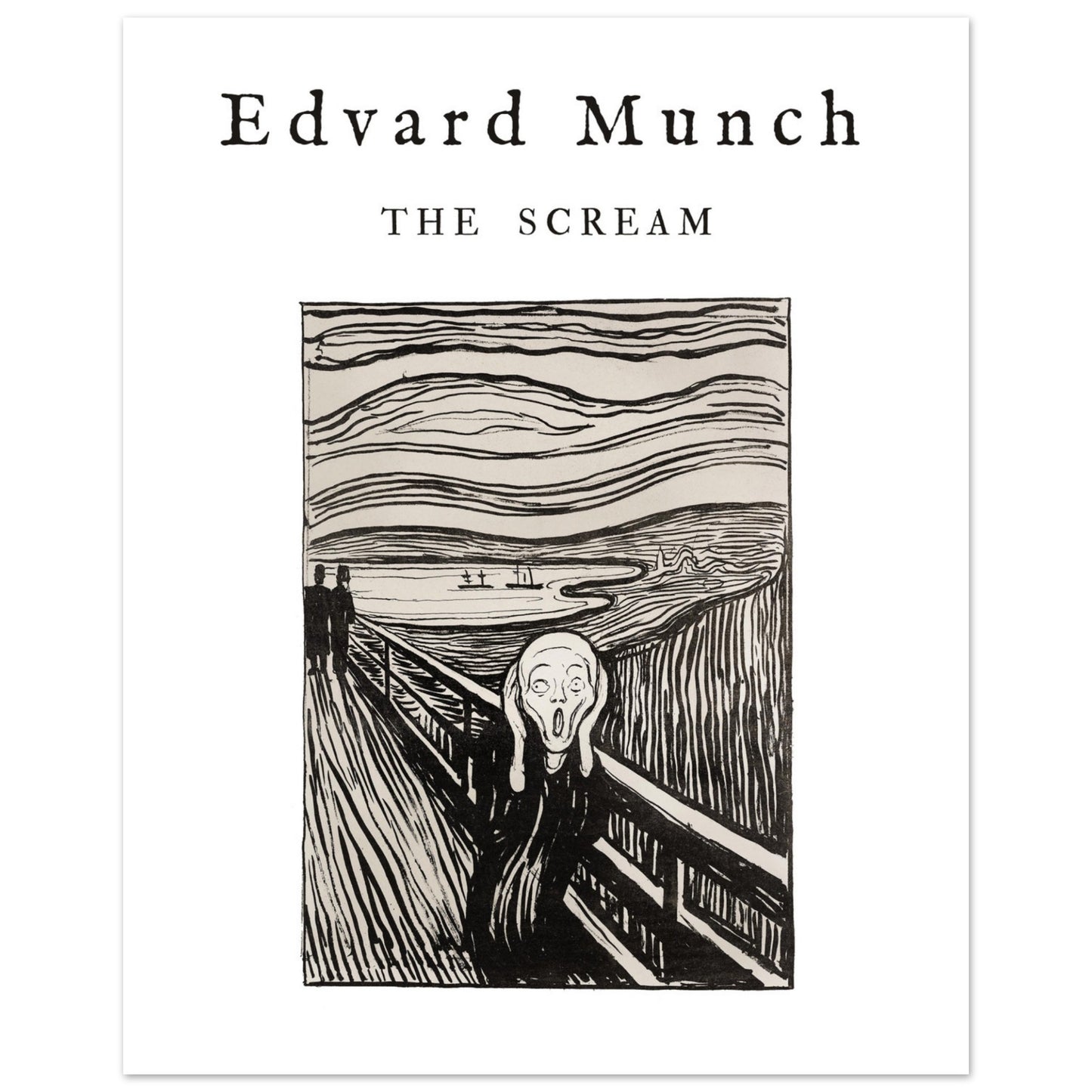 Plakat - Schrei - Edvard Munch (1895). Original vom Art Institute of Chicago