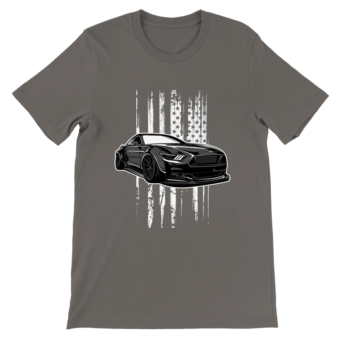 Car T-shirt - The Legendary Mustang - Artwork - Premium Unisex T-shirt