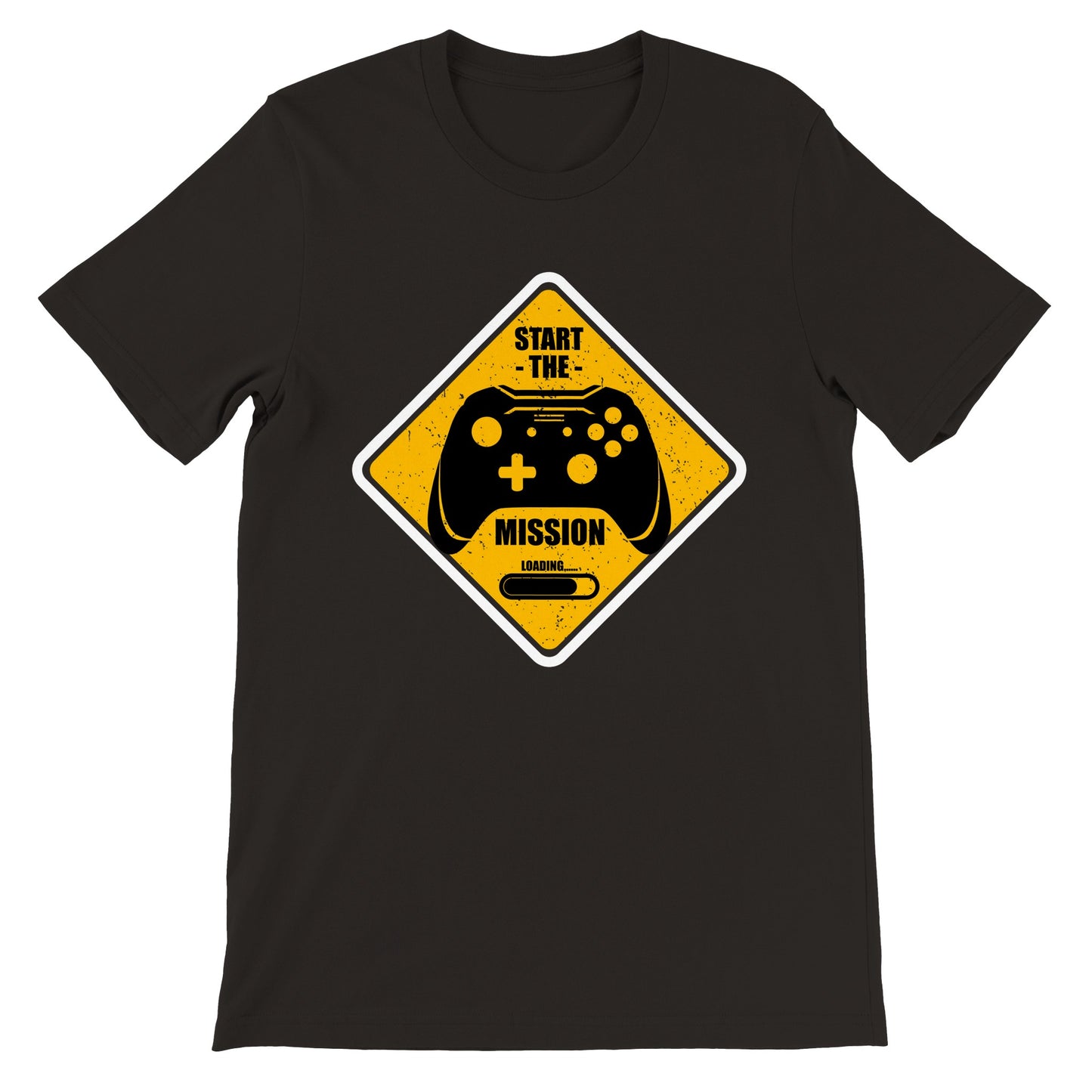 Gaming-T-Shirt – Start The Mission Loading – Premium-Unisex-T-Shirt 