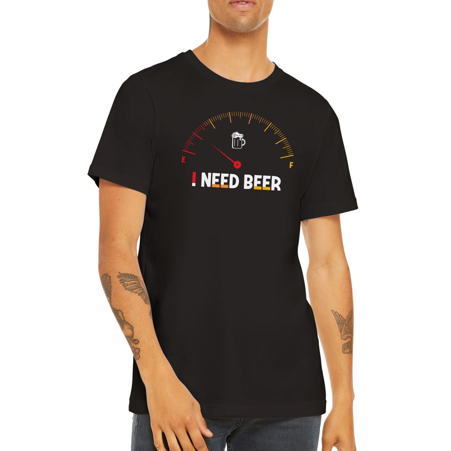 Sjove T-shirts - I Need Beer - Premium Unisex T-shirt