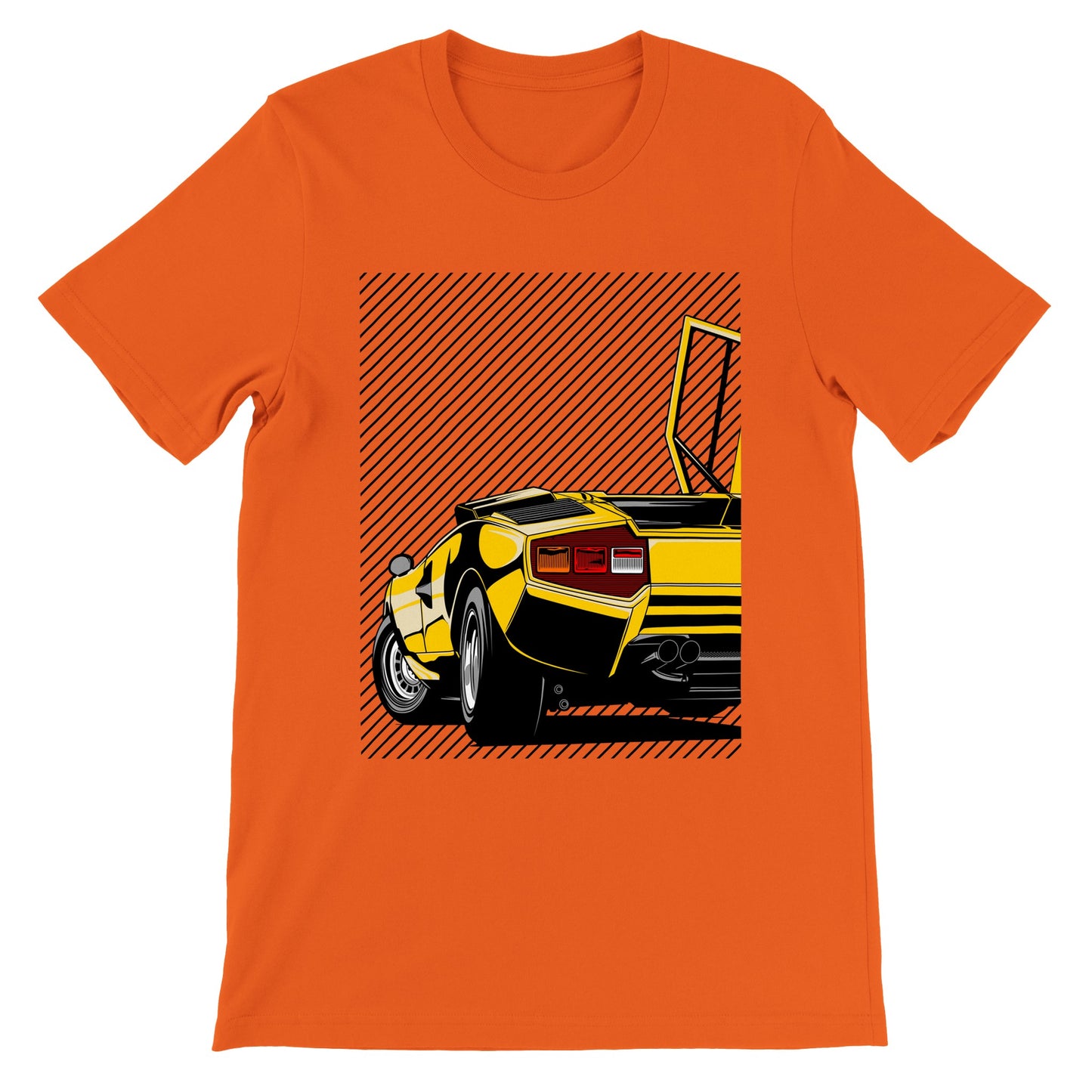 Car T-shirt - Lambo - countach Artwork - Premium Unisex T-shirt 