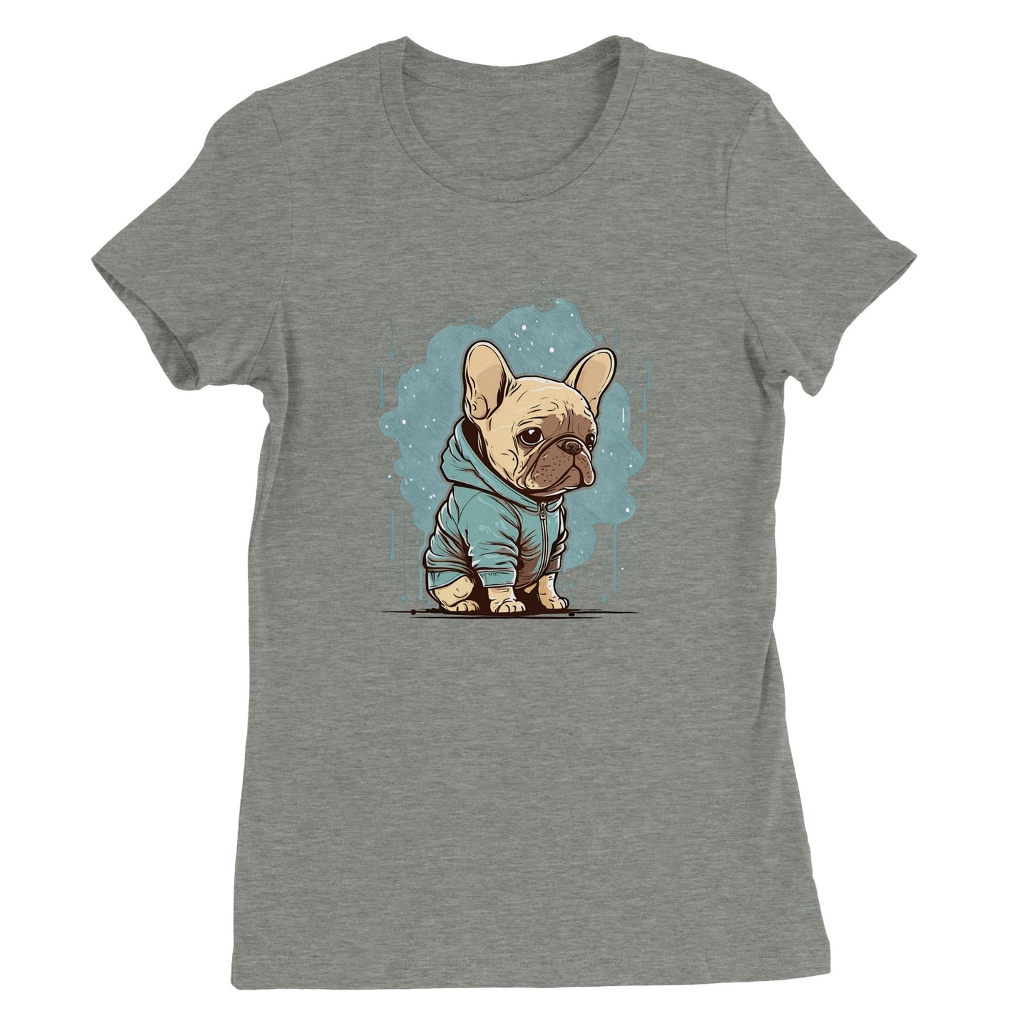 Damen-T-Shirt – Light French Bulldog Light Hoodie Artwork – Premium-Damen-T-Shirt 
