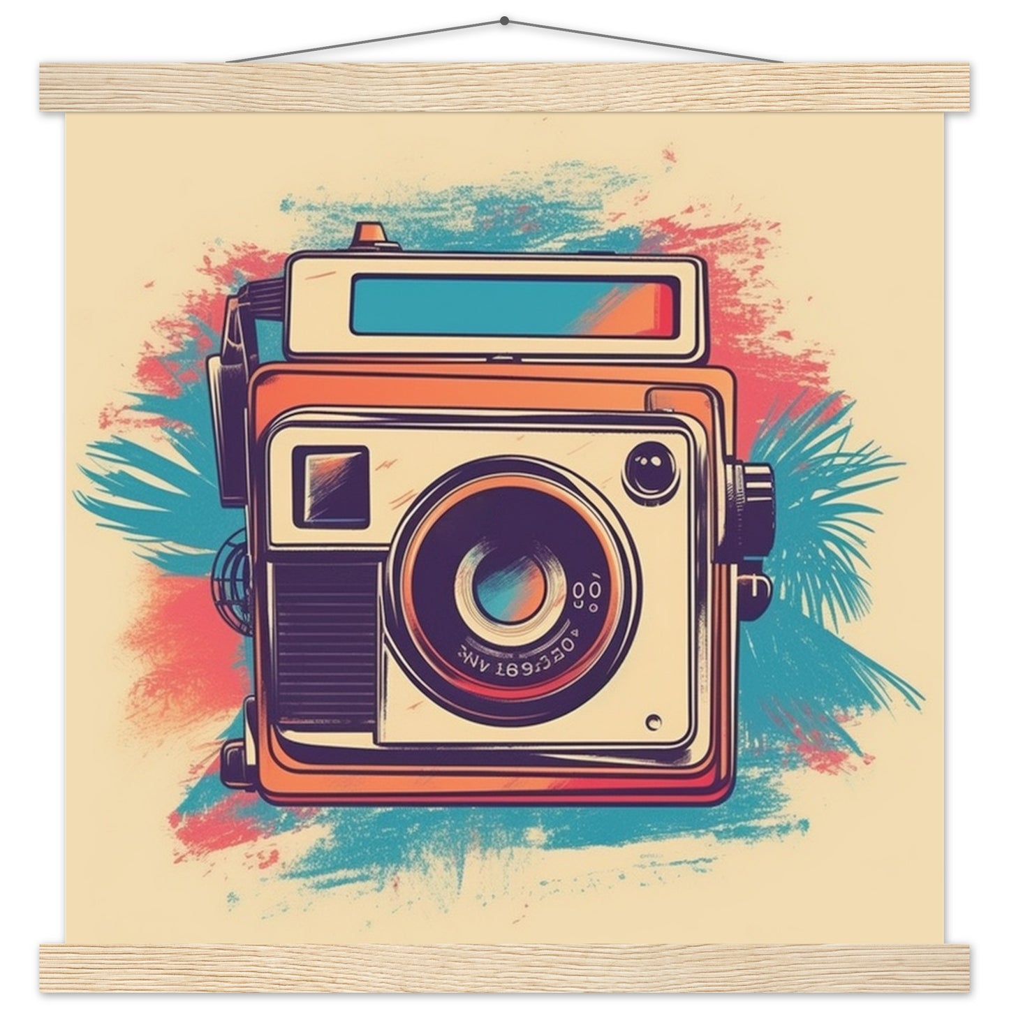 Plakat - Polaroid Camera Vintage Artwork Number 1 - Premium Mat Med Hanger