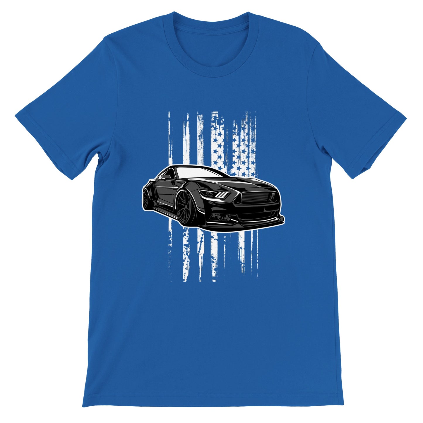 Car T-shirt - The Legendary Mustang - Artwork - Premium Unisex T-shirt 