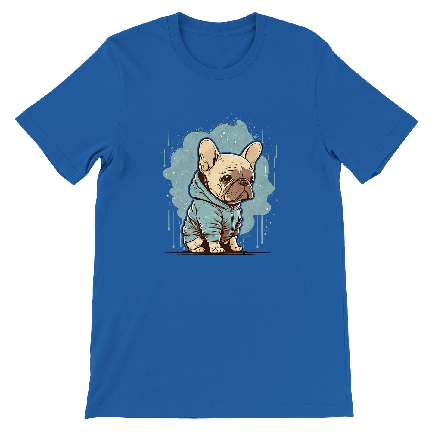 Dog T-shirt - Light French Bulldog Light T-shirt Artwork - Premium Unisex T-shirt