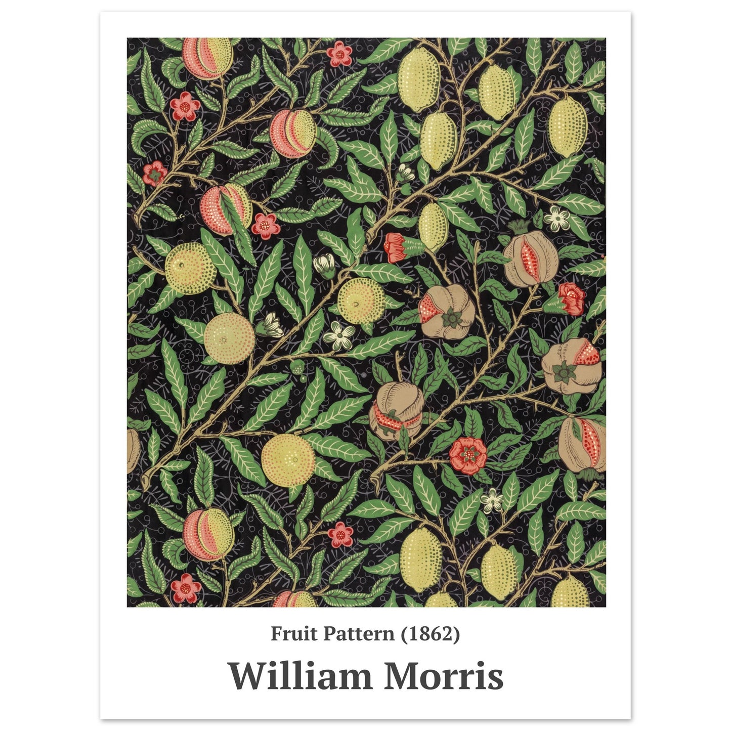 Poster – Fruchtmuster (1862) William Morris – Premium mattes Posterpapier 