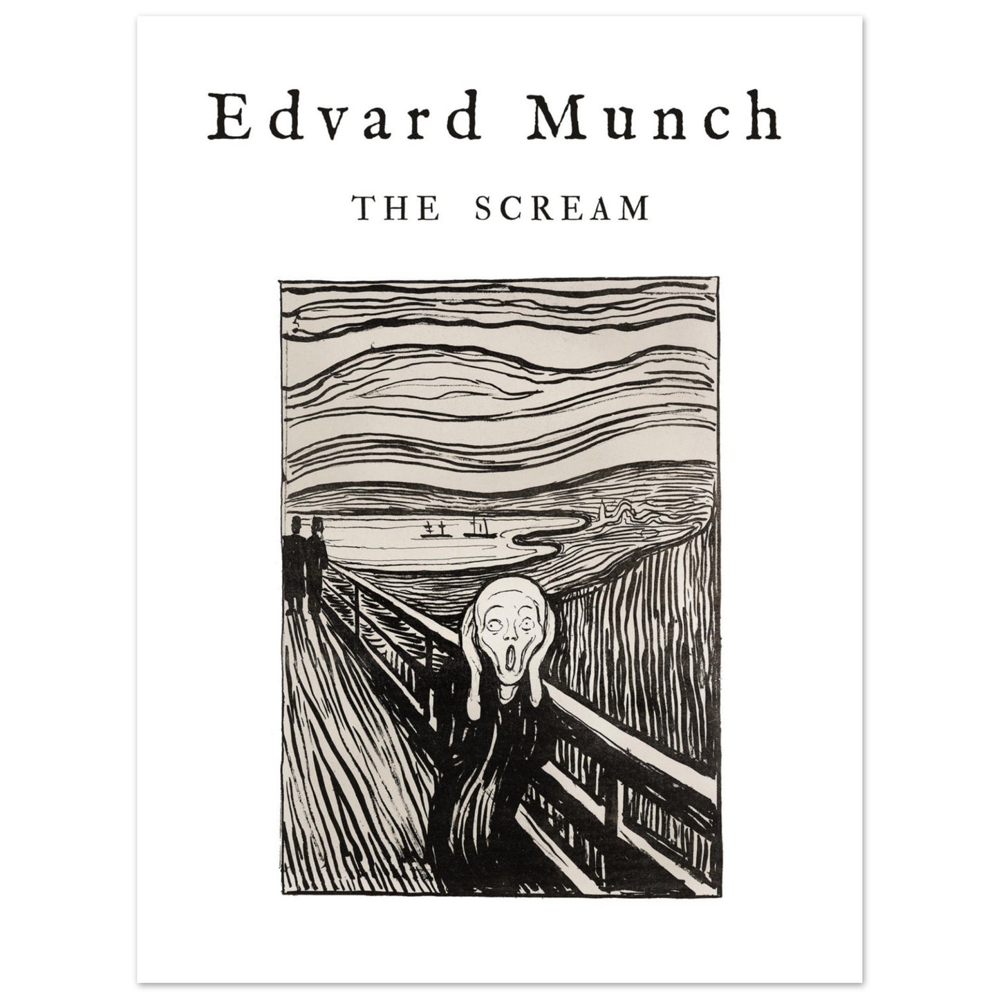 Poster - Scream - Edvard Munch (1895). Original from The Art Institute of Chicago