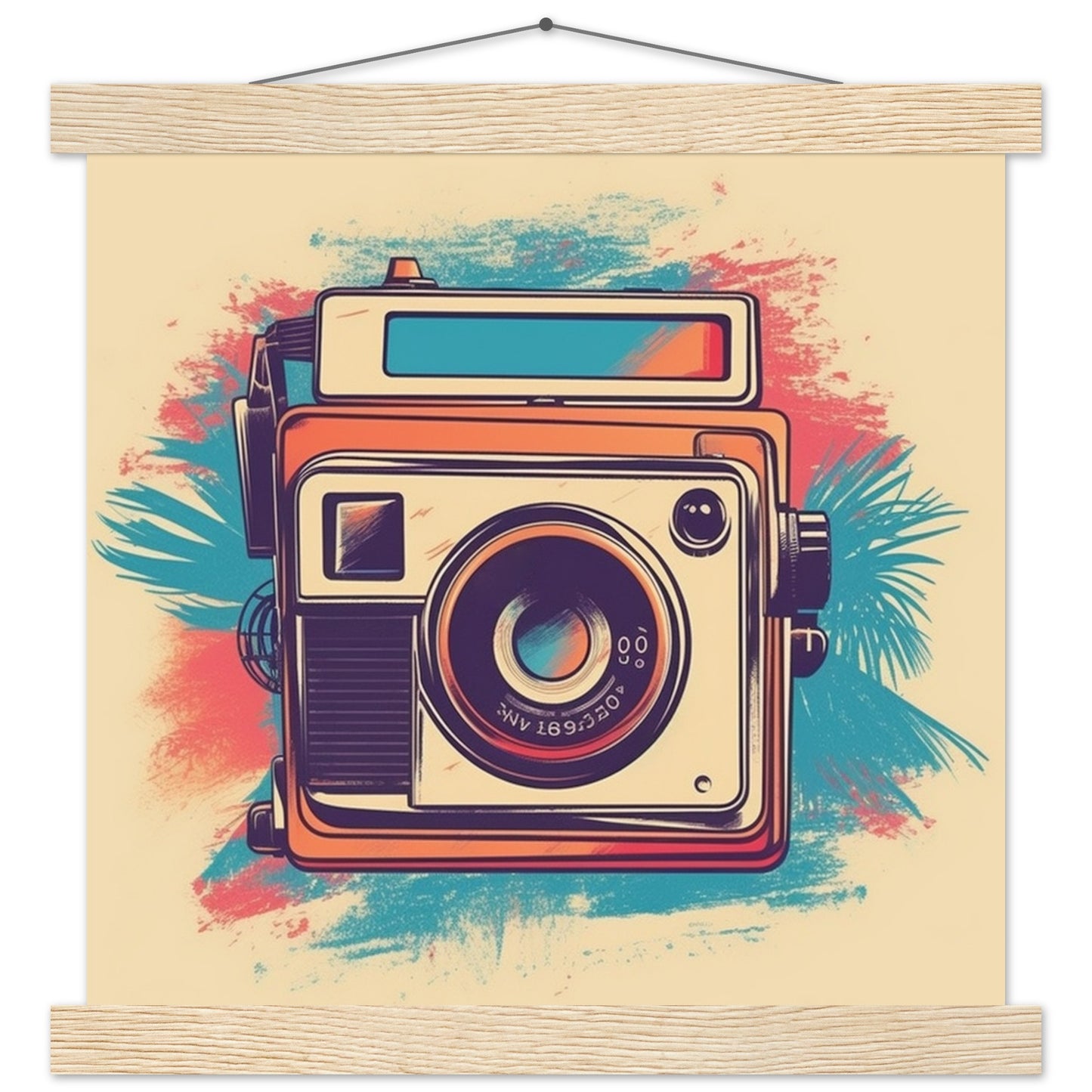 Plakat - Polaroid Camera Vintage Artwork Number 1 - Premium Mat Med Hanger