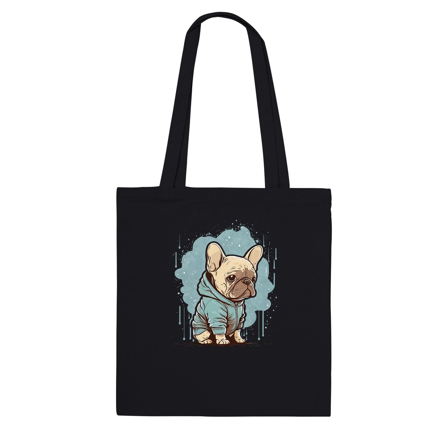 Tote Bag - Light French Bulldog Light Hoodie Artwork - Classic Tote Bag 