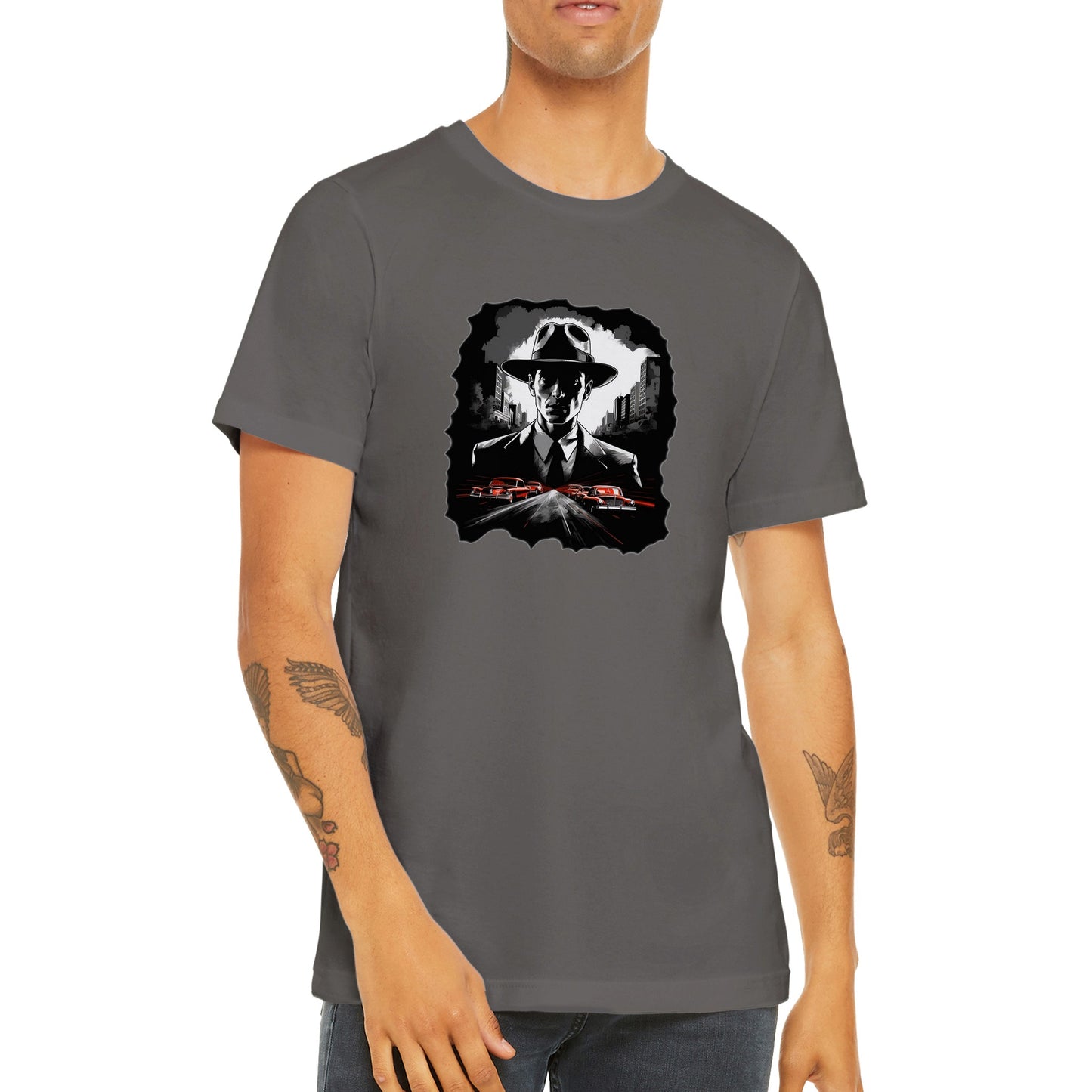Kunstwerk-T-Shirt – LA Noire Vintage-Kunstwerk – Premium-Unisex-T-Shirt 